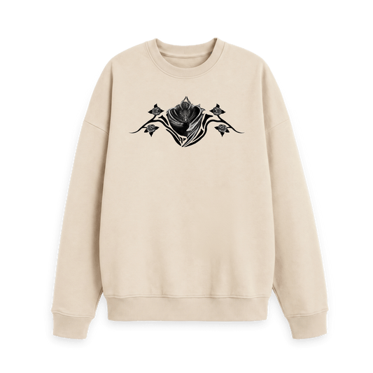 Oat Printed Sweater Front