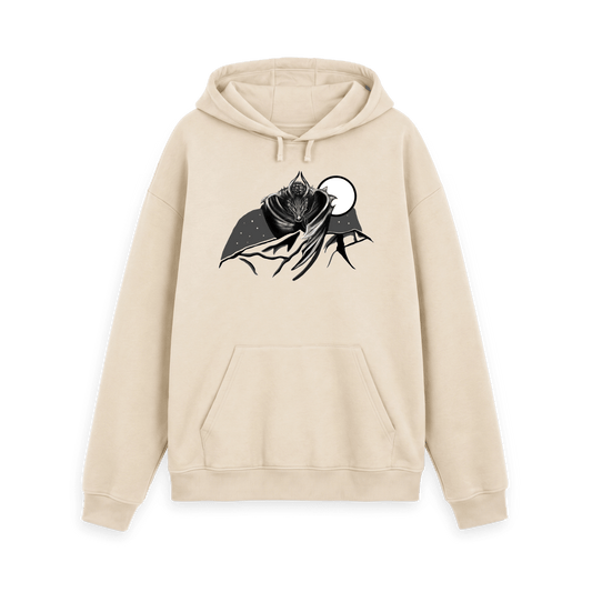 Oat Printed Hoody Front