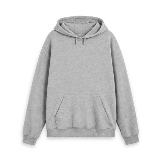 Athletic Grey Printed Hoody Front