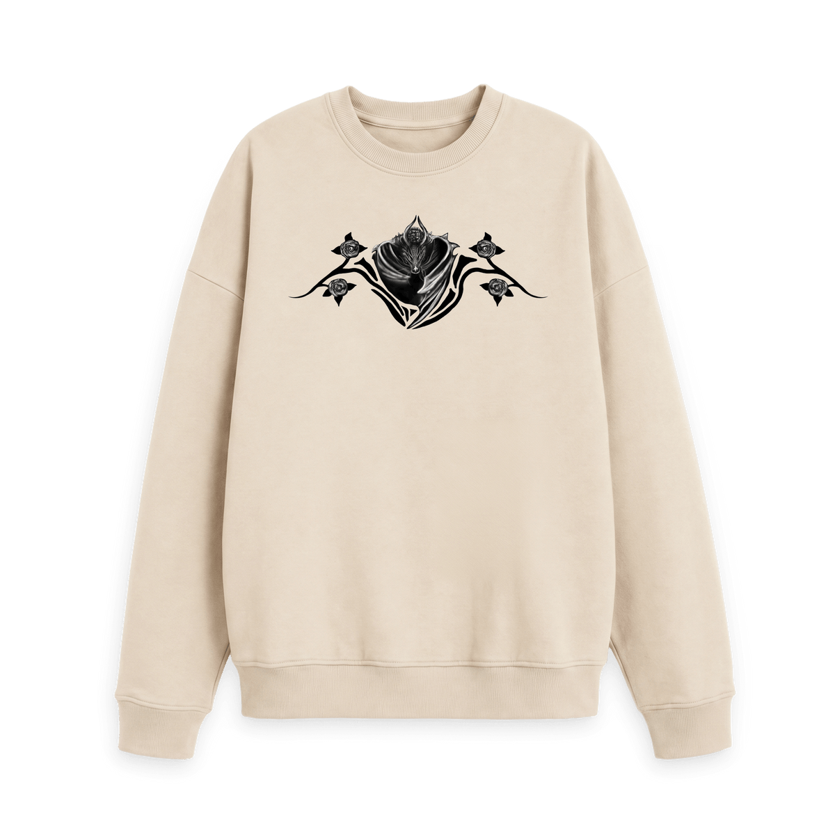 Oat Printed Sweater Front