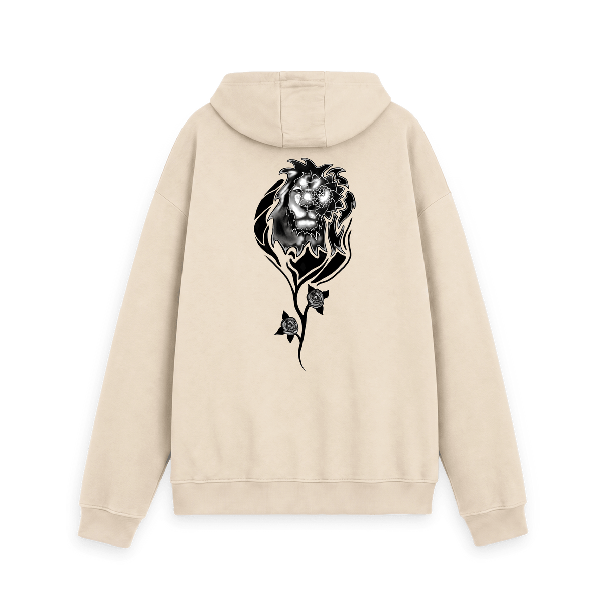 Oat Printed Hoody Back