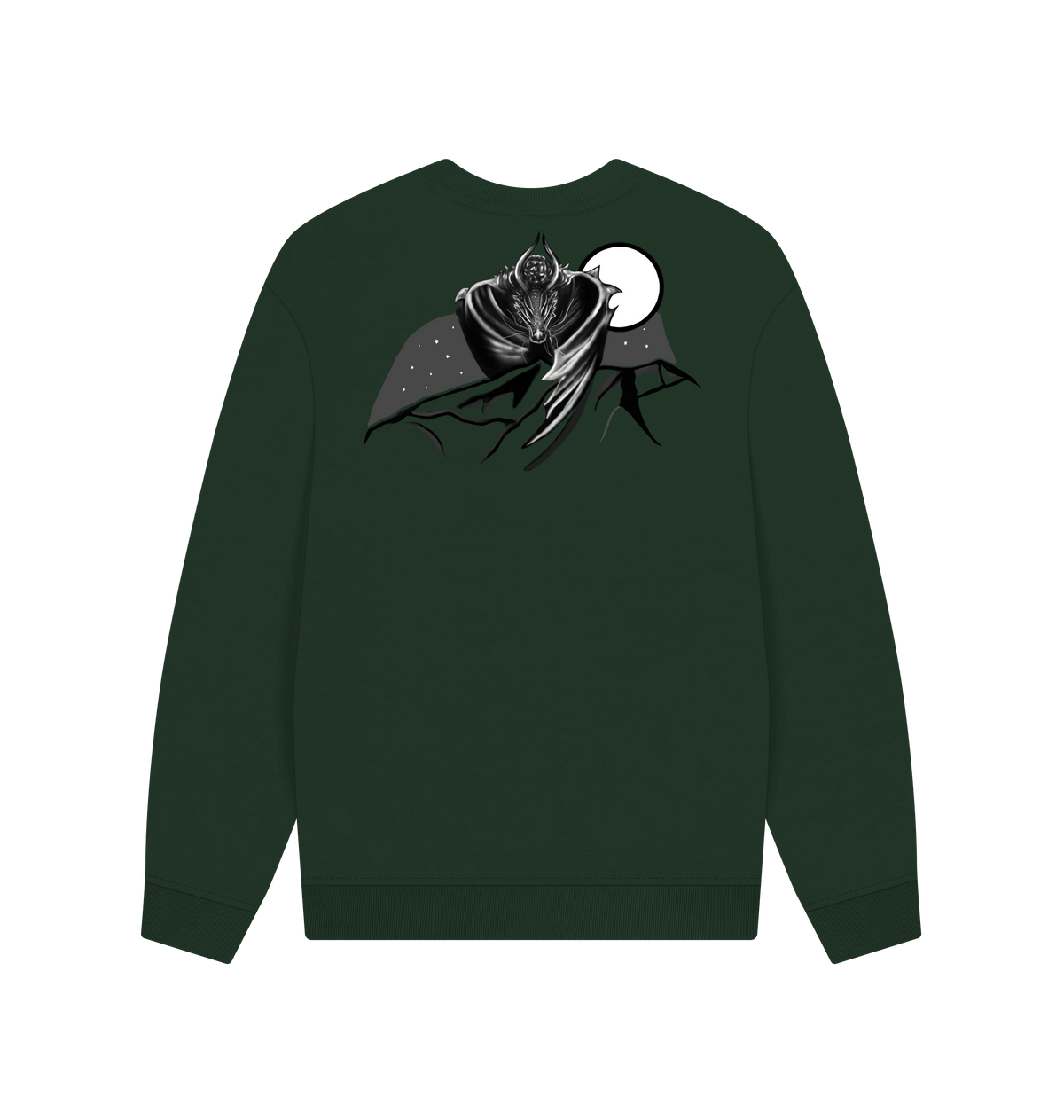 Evergreen Printed Sweater Back