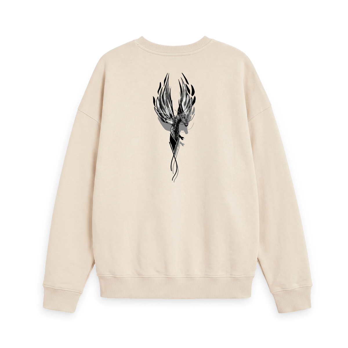 Oat Printed Sweater Back