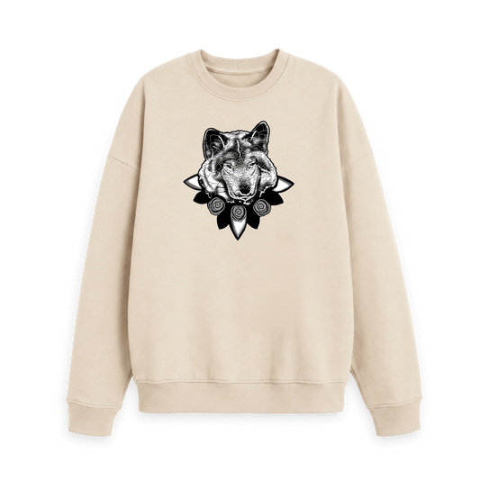Oat Printed Sweater Front