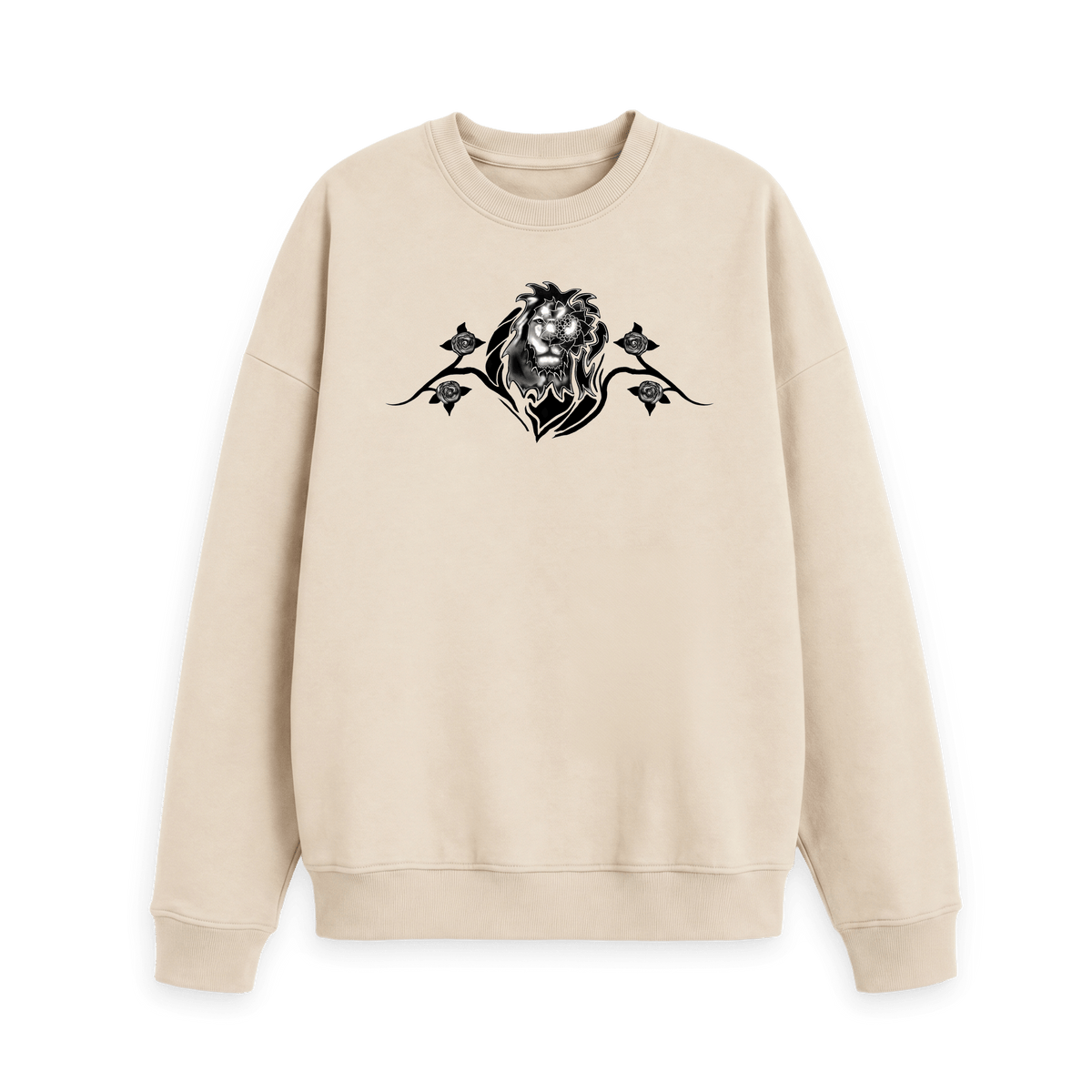 Oat Printed Sweater Front