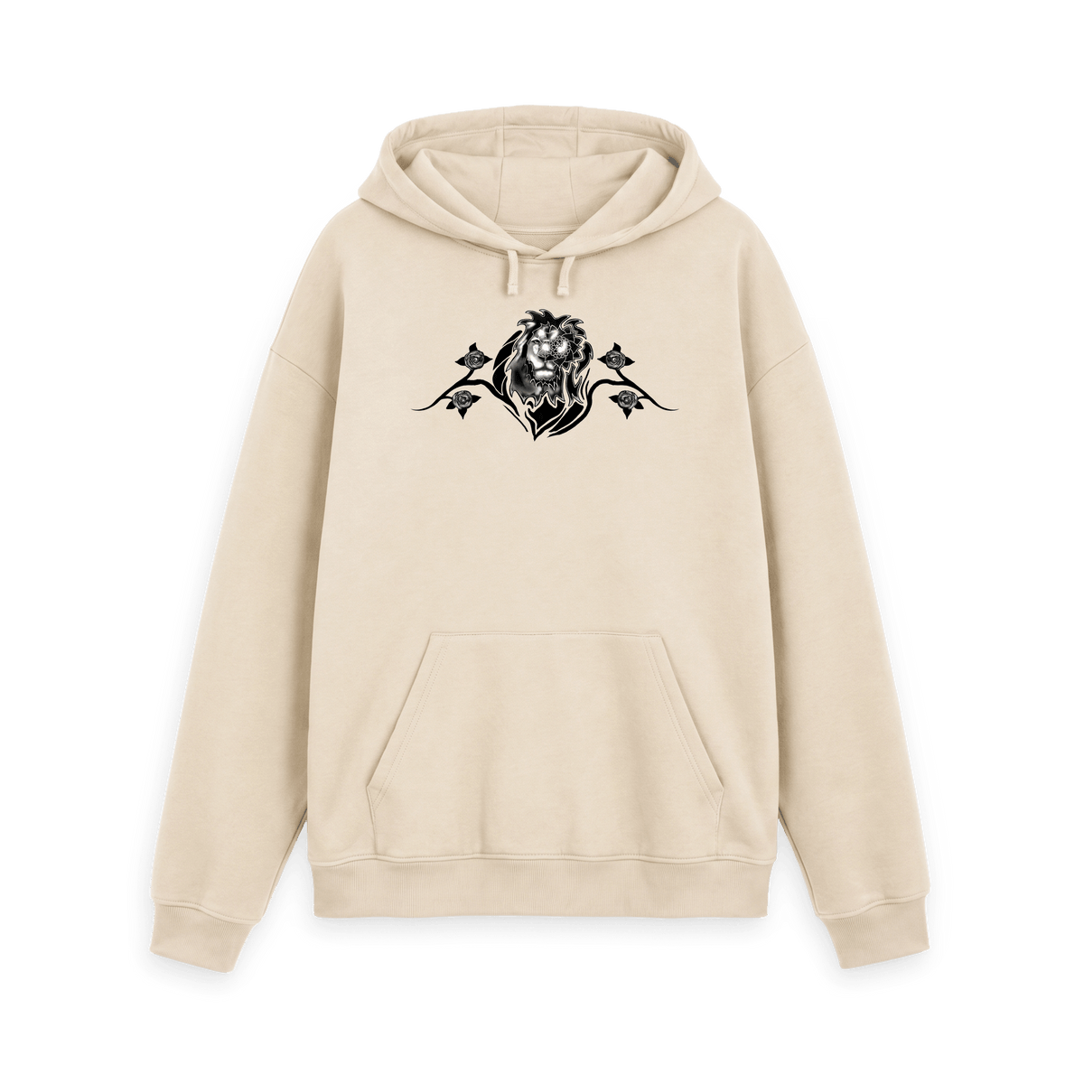 Oat Printed Hoody Front