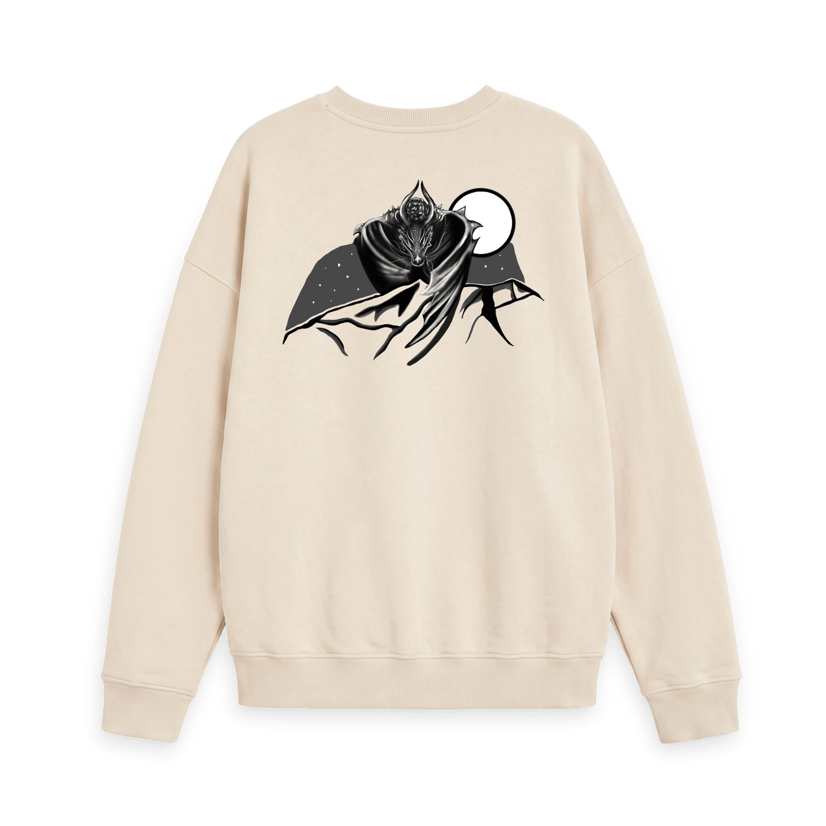 Oat Printed Sweater Back