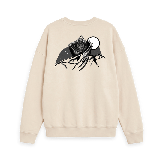 Oat Printed Sweater Back