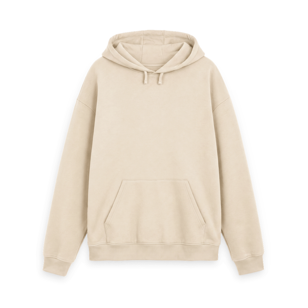 Oat Printed Hoody Front
