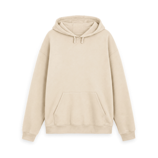 Oat Printed Hoody Front