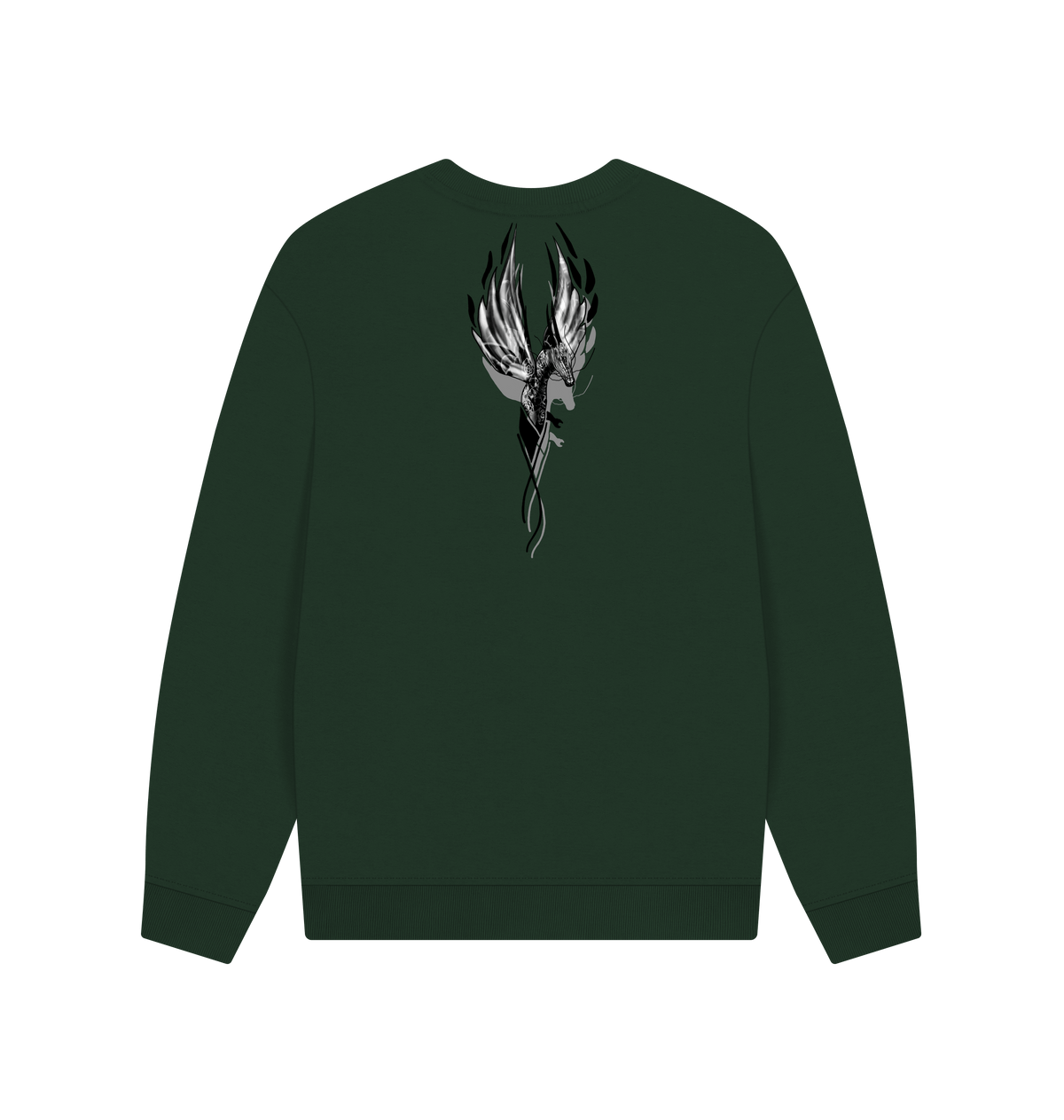 Evergreen Printed Sweater Back