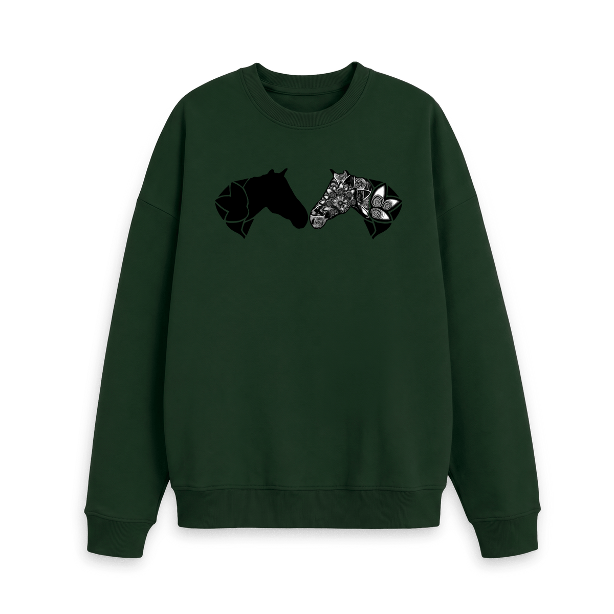 Evergreen Printed Sweater Front