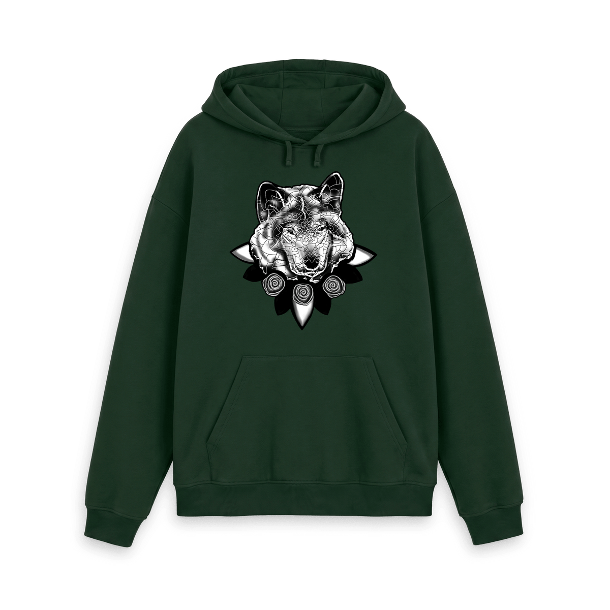 Evergreen Printed Hoody Front