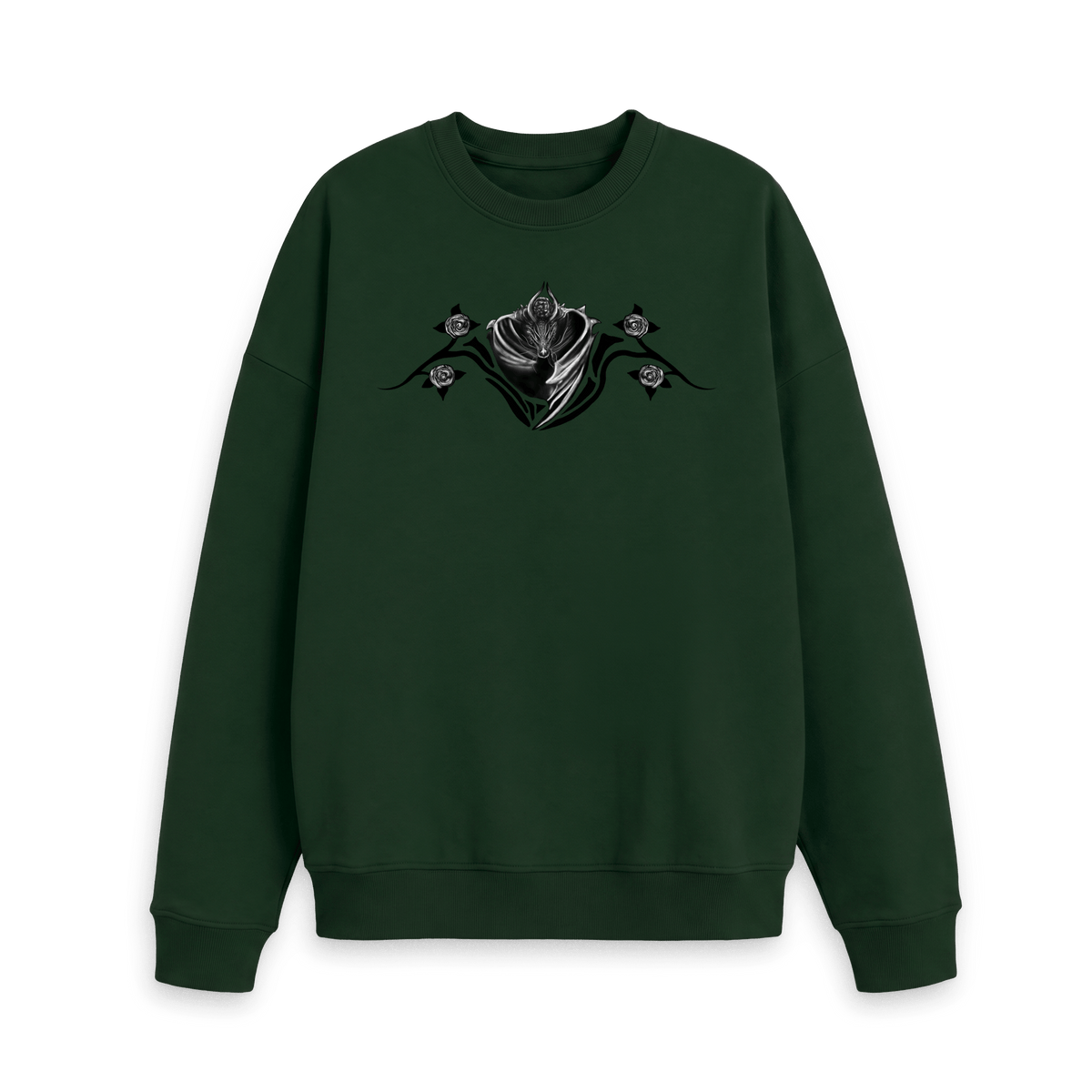 Evergreen Printed Sweater Front