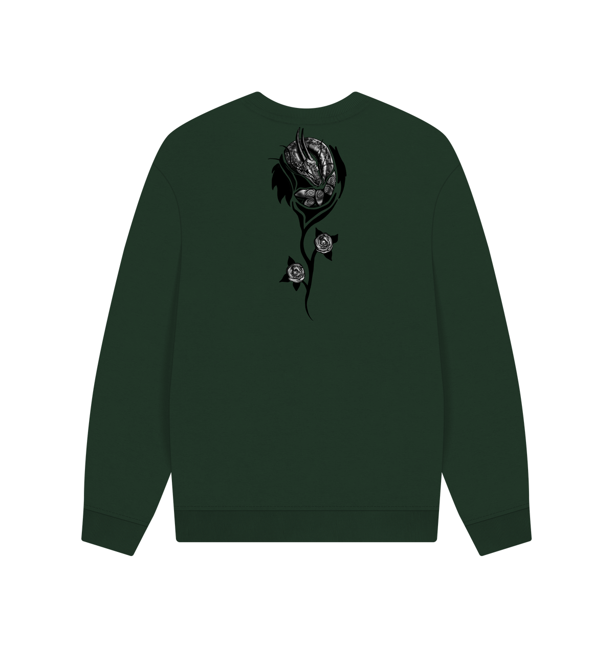 Evergreen Printed Sweater Back