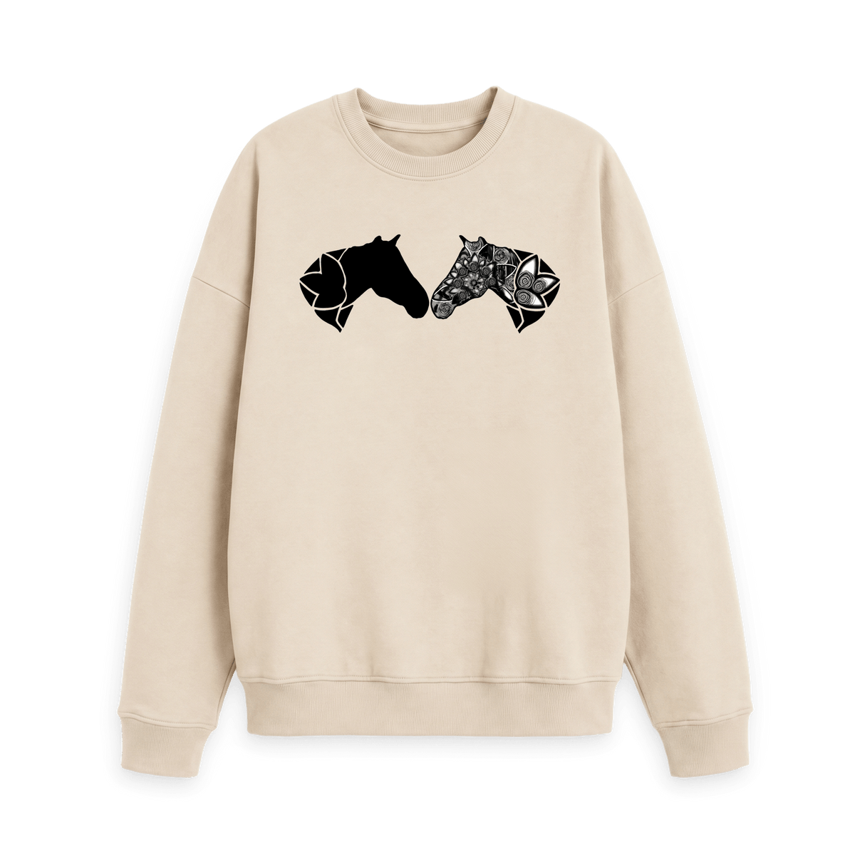 Oat Printed Sweater Front
