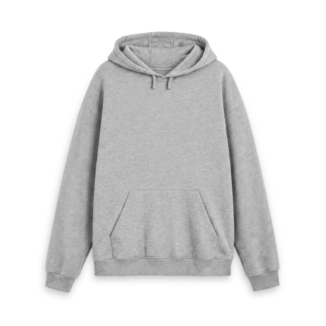 Athletic Grey Printed Hoody Front