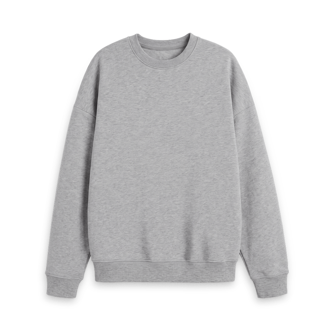 Athletic Grey Printed Sweater Front